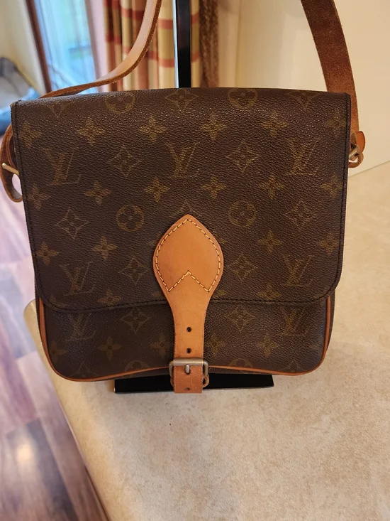 Louis Vuitton Cartouchiere Shoulder Bag MM Brown Leather - Picture 2 of 16